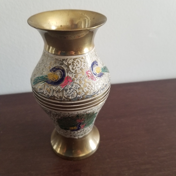 GAJMOTO BRASS VASE - Picture 1 of 8
